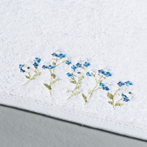 Resim Linens Elena Pamuk 50X85 cm Yüz Havlusu Beyaz