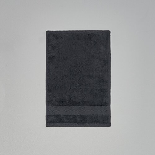 Resim Linens Premium Pamuk 30x45 cm El Havlusu Antrasit
