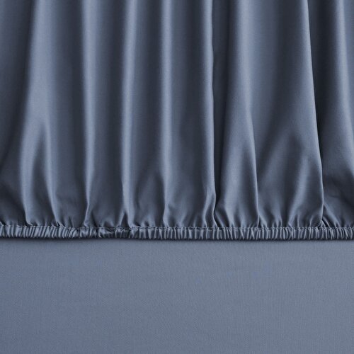 Resim Linens Mix&Match Pamuk Saten Süperking Size Lastikli Çarşaf İndigo