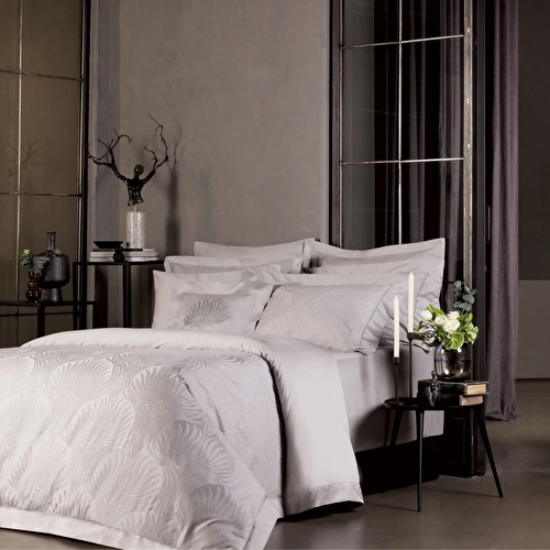 Resim Valeron Crown Çift Kişilik Jakar Nevresim Takımı Gri
