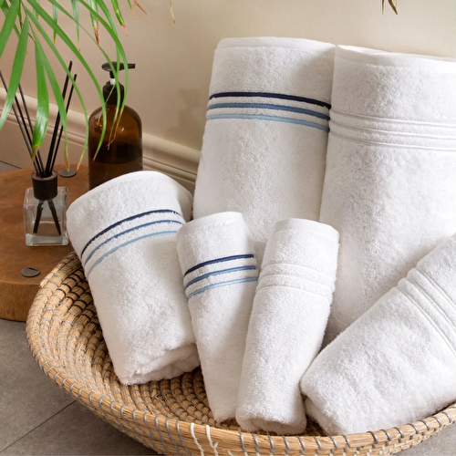 Resim Valeron Trio 90x150 cm Banyo Havlusu Lacivert