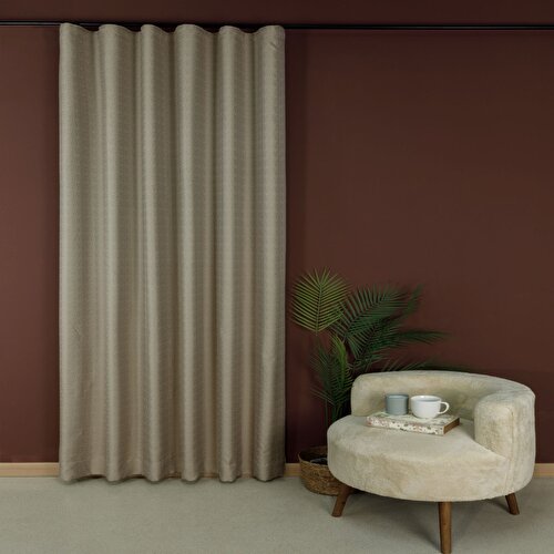 Resim Detayları Göster Taç Memphis Hazır Fon Perde Bej 150x260 cm