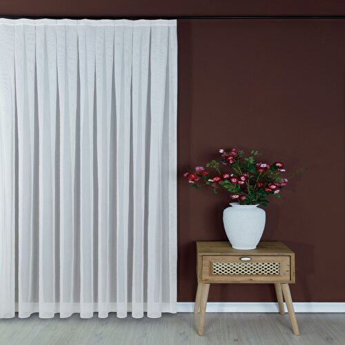 Resim Detayları Göster Taç Sturdy Hazır Tül Perde Ekru 250x260 cm