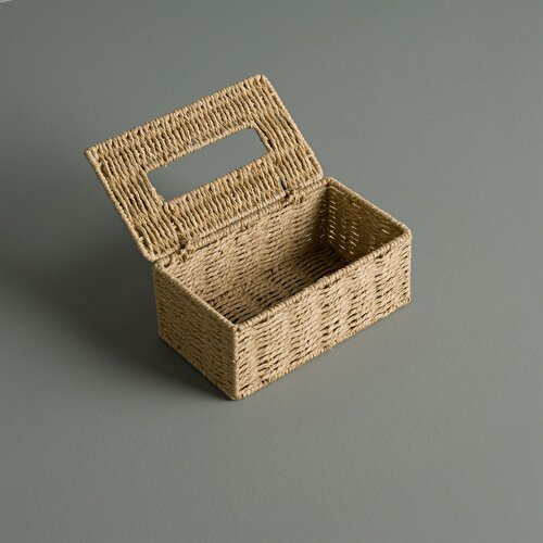 Resim Linens Carry 24X14X10 cm Pecete Kutusu Naturel