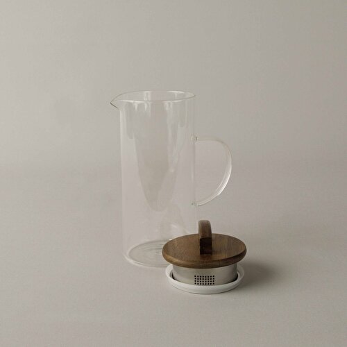 Resim Linens Handle Cam-Akasya Kapaklı 1300 ml Sürahi