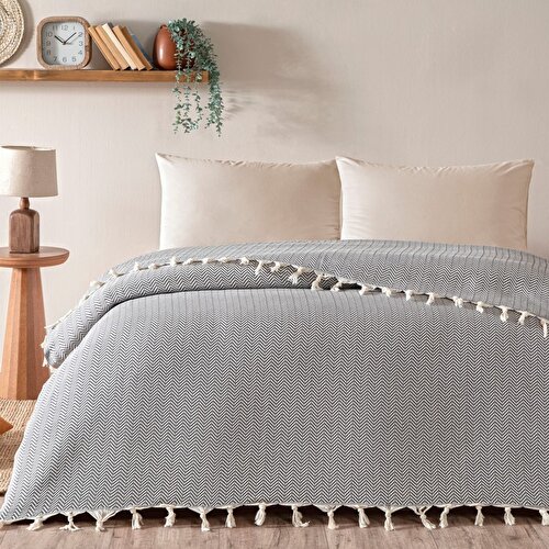 Resim Linens Medley Çift Kişilik Pike Gri