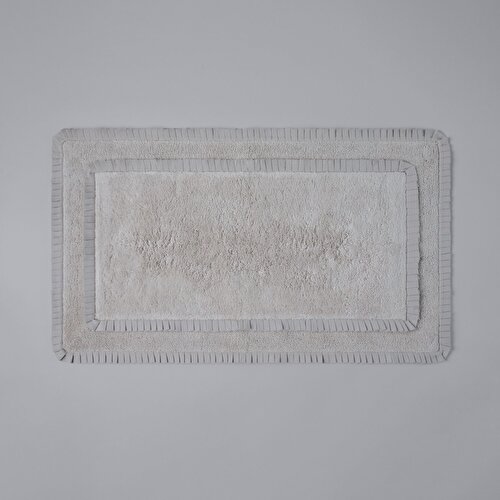 Resim Linens Ruffle 70X120 cm Banyo Paspası Vizon