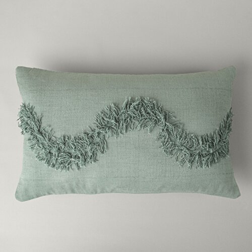 Resim Detayları Göster Linens Silbon Kırlent Kılıfı 30x50 cm Yeşil