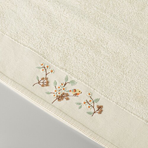 Resim Linens Tella Bambu Yüz Havlusu 50X85 Cm Krem