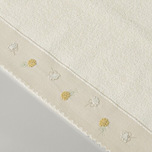 Resim Linens Gloom Pamuk Yüz Havlusu 50X85 Cm Ekru