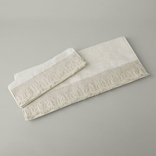 Resim Linens Calina Bambu Yüz Havlusu 50x85 Cm Ekru
