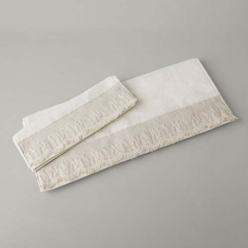 Resim Linens Calina Bambu El Havlusu 30x45 Cm Ekru