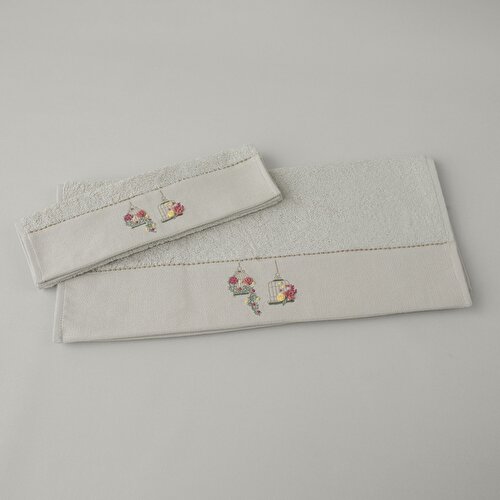 Resim Linens Glade Bambu Yüz Havlusu 50x85 Cm Stone