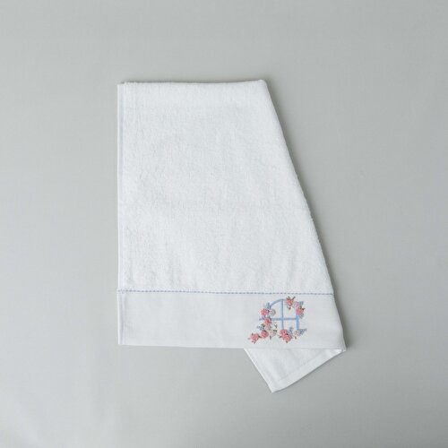 Resim Linens Ficus Bambu Yüz Havlusu 50x85 Cm Beyaz