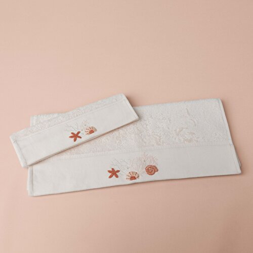 Resim Linens Cowry Bambu El Havlusu 30x45 Cm Somon