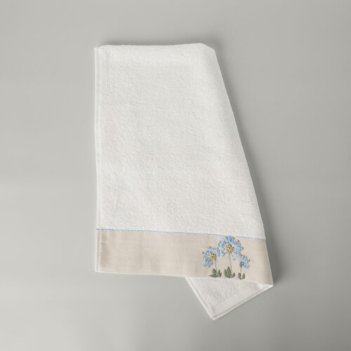 Resim Linens Nıssa Bambu Yüz Havlusu 50X85 Cm Beyaz
