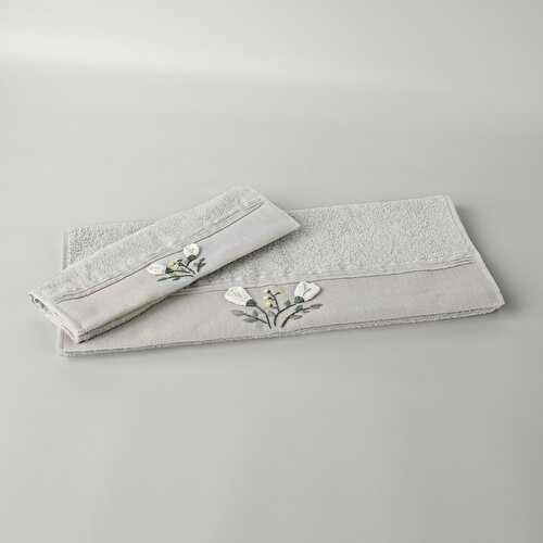 Resim Linens Tılly Bambu El Havlusu 30X45 Cm Stone