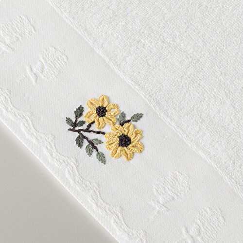 Resim Linens Jovıe Pamuk Yüz Havlusu 50X85 Cm Beyaz