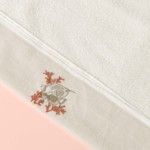 Resim Linens Aqua Pamuk Yüz Havlusu 50X85 Cm Ekru