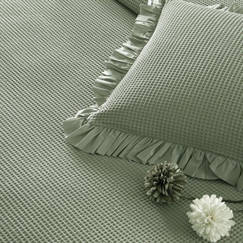 Resim Linens Bsp Çİft Kişilik Yatak Örtüsü Seti Yeşil