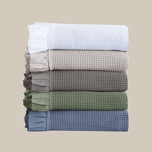 Resim Linens Bsp Çİft Kişilik Yatak Örtüsü Seti Yeşil