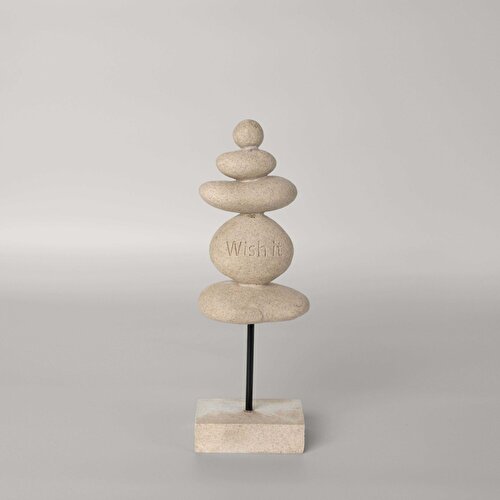 Resim Detayları Göster Linens Stone Ayaklı 10x7x29 cm Dekor Naturel