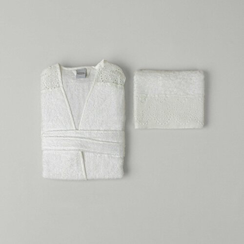 Resim Linens Elia Bambu m/l Bornoz Seti Beyaz