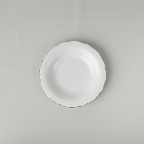 Resim Linens Elegant Porselen Çukur Tabak 23 cm Gold