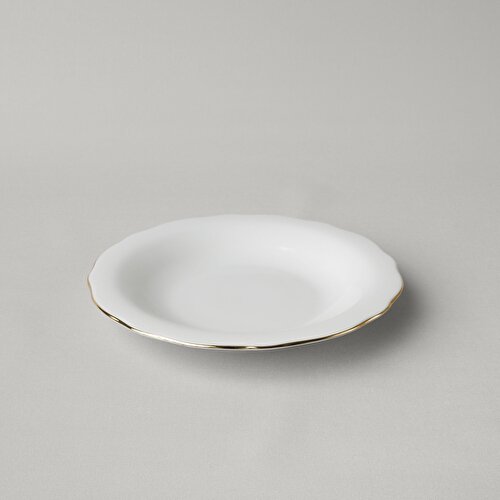 Resim Linens Elegant Porselen Çukur Tabak 23 cm Gold