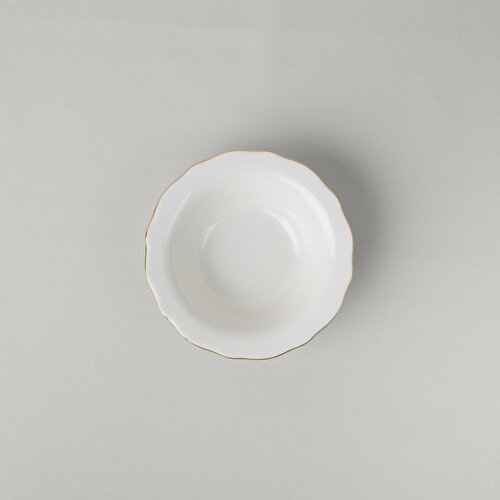 Resim Linens Elegant Porselen Kase 16 cm Gold