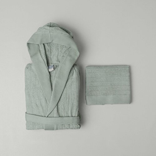 Resim Linens Jolia Pamuk m/l Bornoz Seti Adaçayı