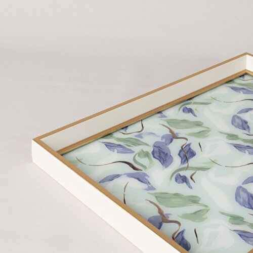 Resim Linens Lisi Dekoratif 30x42 cm Tepsi