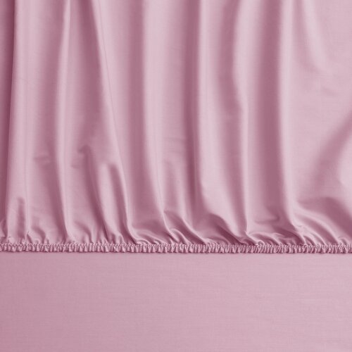 Resim Linens Mix&Match Pamuk Saten Tek Kişilik Lastikli Çarşaf Gül Kurusu