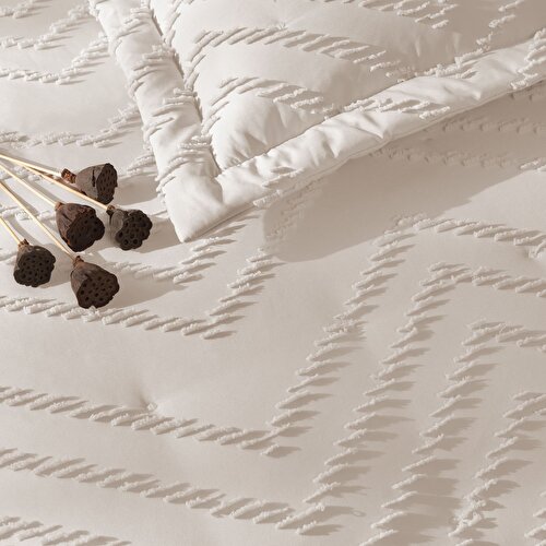Resim Linens Borneo Tek Kişilik Yatak Örtüsü Seti Taş