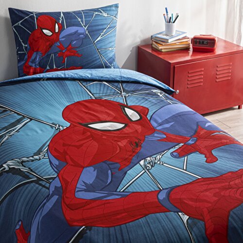 Resim Taç Lisanslı Spiderman Rise Tek Kişilik Pamuk Nevresim Takımı