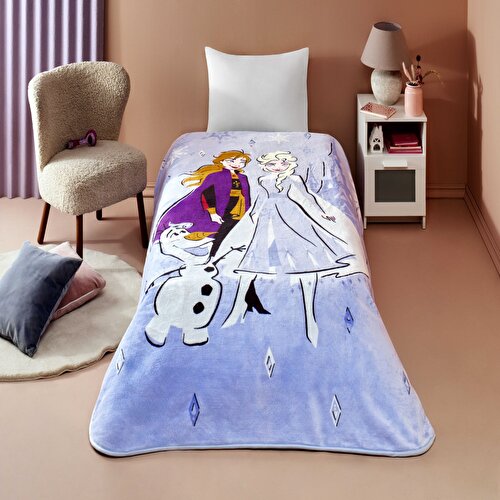 Resim Detayları Göster Lisanslı Disney Frozen Hello Tek Kişilik Battaniye
