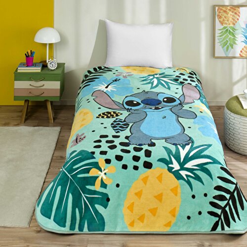 Resim Detayları Göster Lisanslı Disney Lilo&Stitch Tek Kişilik Battaniye