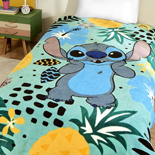 Resim Lisanslı Disney Lilo&Stitch Tek Kişilik Battaniye