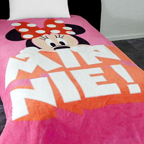 Resim Lisanslı Disney Minnie Mouse Classic Tek Kişilik Battaniye