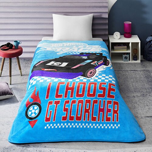Resim Detayları Göster Lisanslı Hot Wheels Lets Race Tek Kişilik Battaniye
