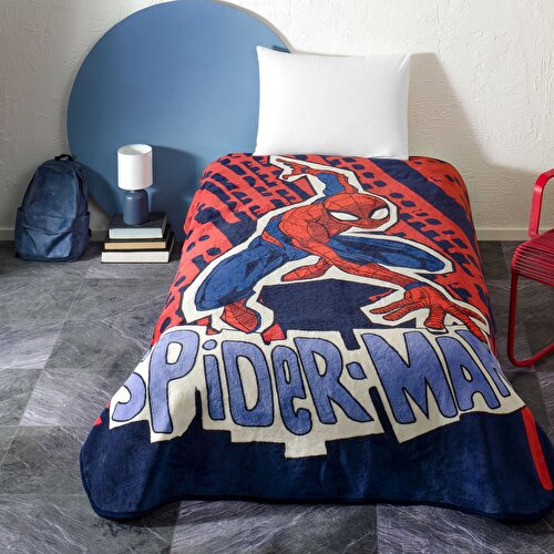 Resim Detayları Göster Lisanslı Spiderman Block Tek Kişilik Battaniye