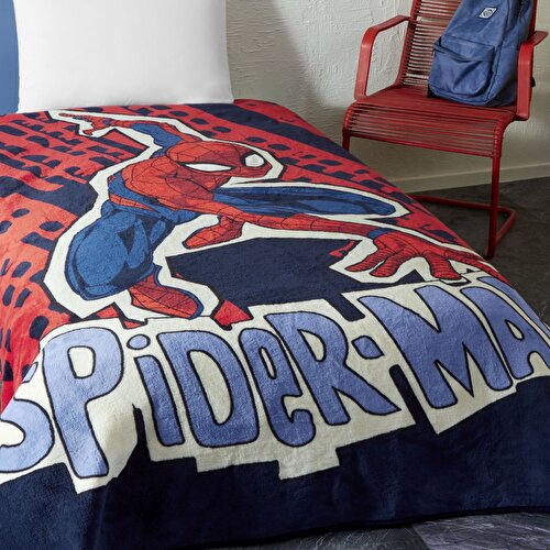 Resim Lisanslı Spiderman Block Tek Kişilik Battaniye