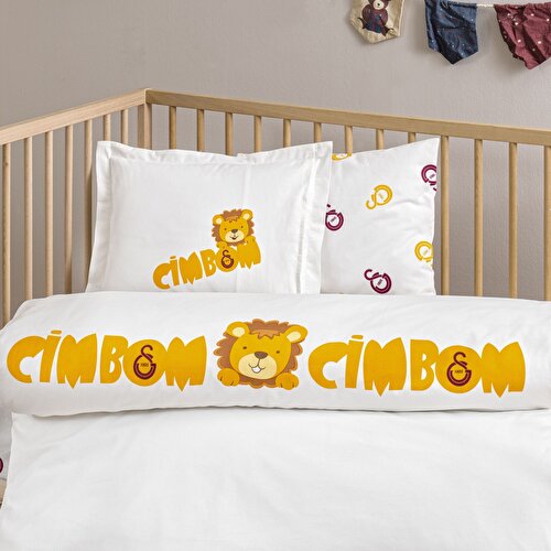 Resim Taç Lisanslı Galatasaray Strip Baby Pamuk Nevresim Takımı