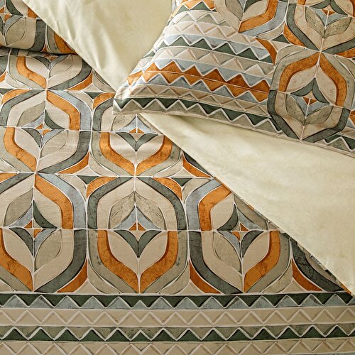 Resim Linens Sc Fresnel Nevresim Takımı Çift Kişilik Turuncu