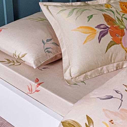 Resim Linens Sc Leina Nevresim Takımı Çift Kişilik Bej