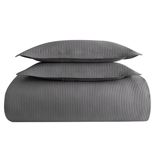 Resim Linens Mist Çift Kişilik Yatak Örtüsü Seti Gri