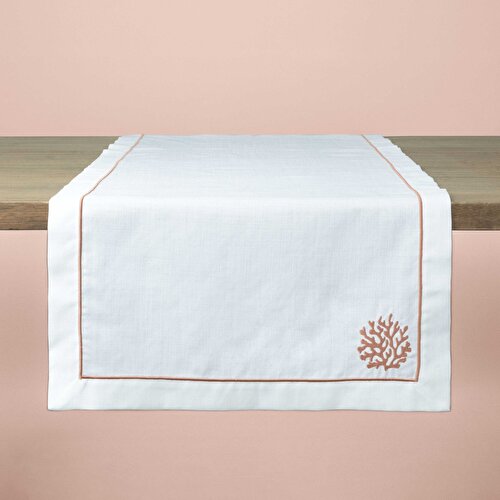 Resim Linens Shell 50X170 cm Runner Ekru Mercan