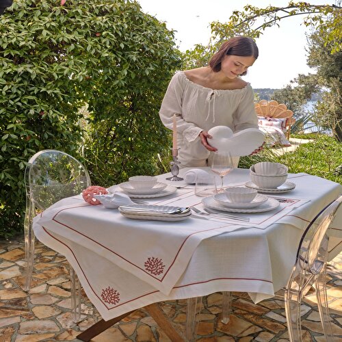 Resim Linens Nautilus 29x17x20,5 cm Dekor Beyaz