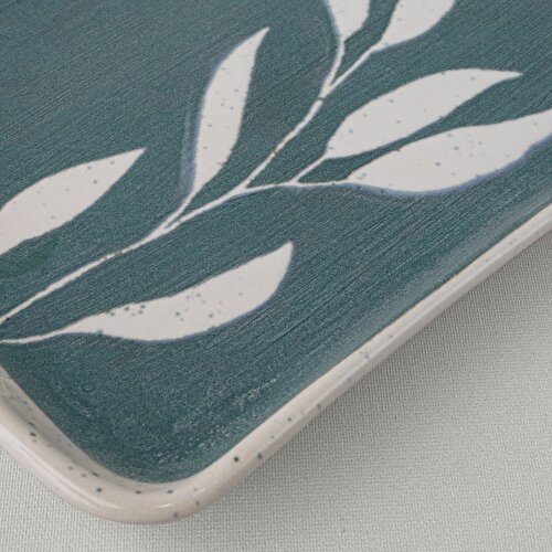 Resim Linens Daphne Seramik 24 cm Sunum Tabağı Yeşil