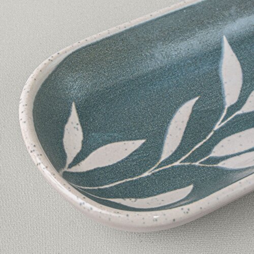 Resim Linens Daphne Seramik 16 cm Sunum Tabağı Yeşil